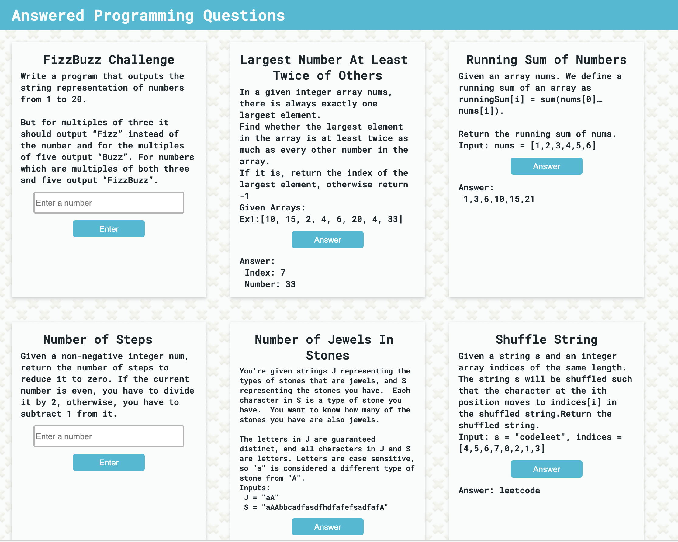 picture of programming problems