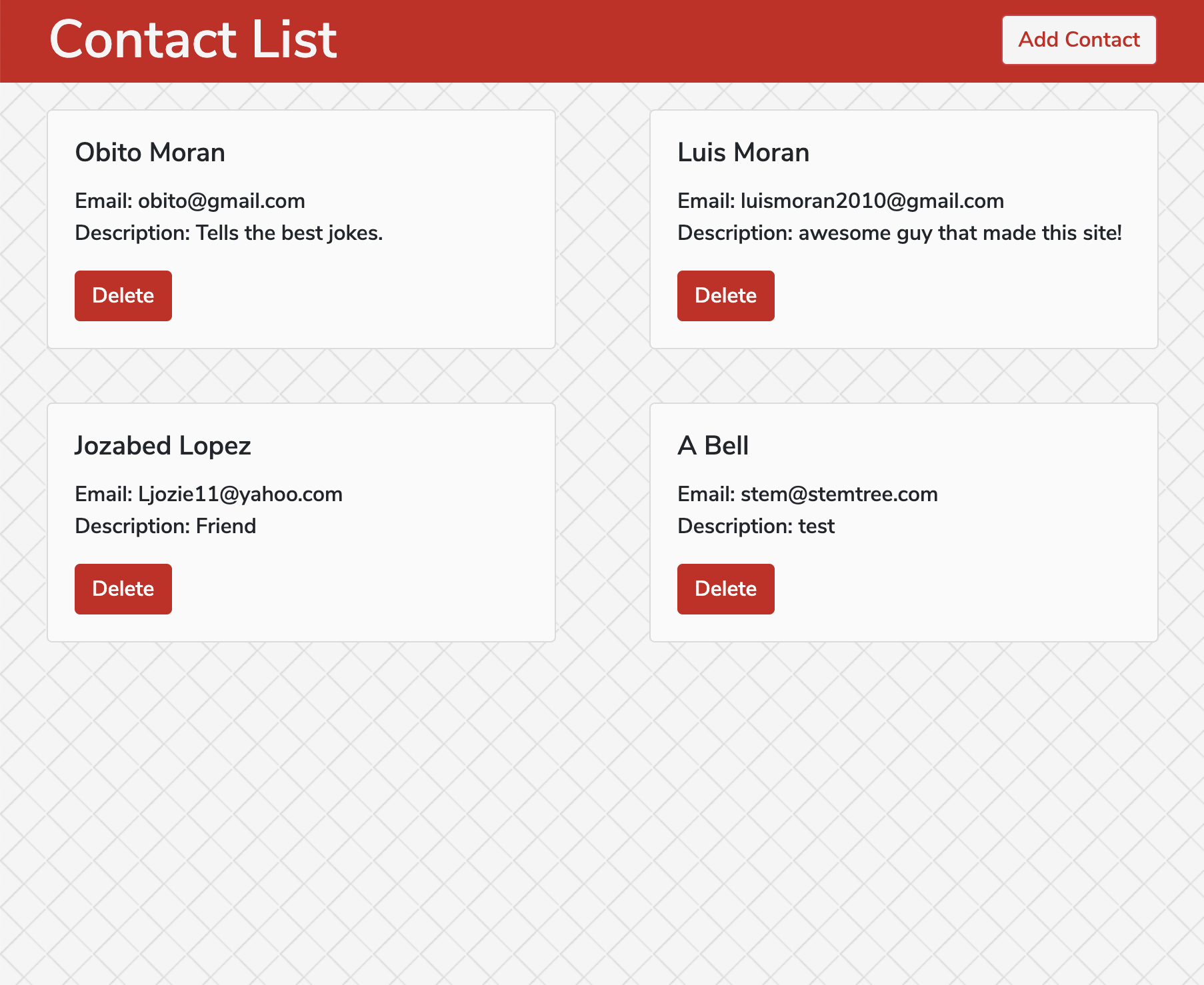 picture of php contacts 